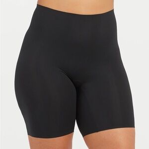 Spanx Power Conceal Her Mid-Thigh Short Black Biker Shorts Compression size 3X